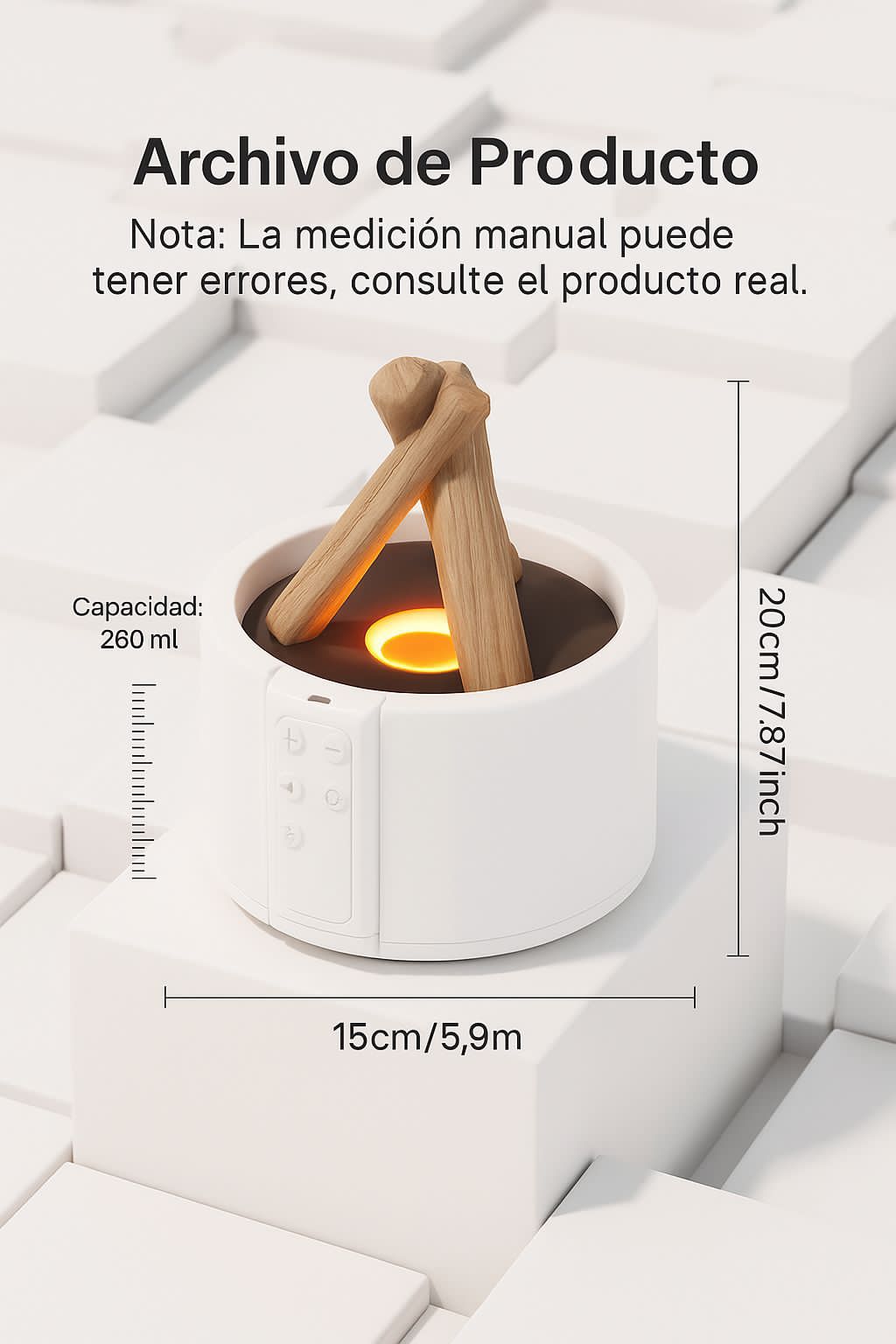 HUMIDIFICADOR FOGATA CON CONTROL