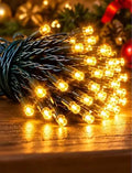 luces navidad panel solar
